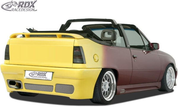 LK Performance RDX Rear bumper OPEL Kadett E with numberplate "GT4" - LK Auto Factors