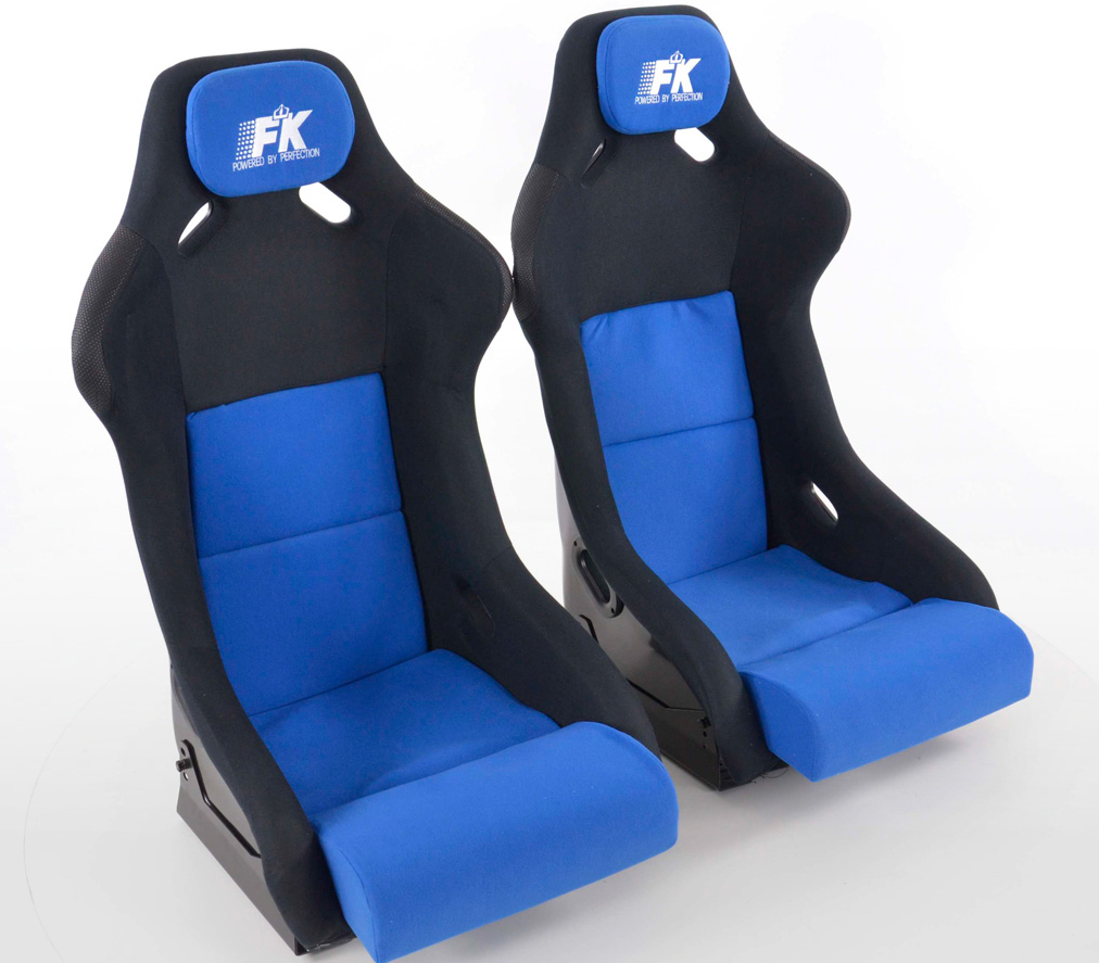 Sportseat Set Evolution fabric blue/black | Sports seats,Sportseat Set