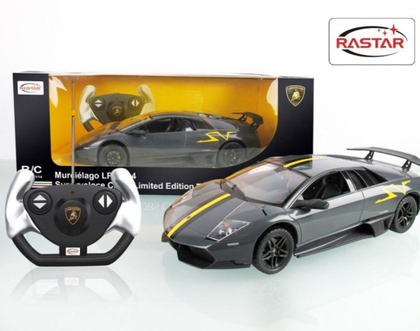 Rastar RC 1:14 Lamborghini Murcielago SV Kids Remote Control Toy Car - Grey | Lamborghini Murcielago,RC Cars