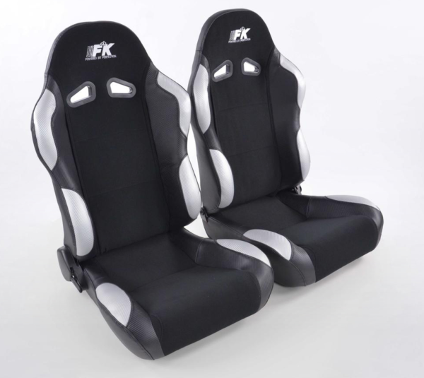 Sportseat Set Spacelook Carbon fabric black/grey | Sports seats,Sportseat Set