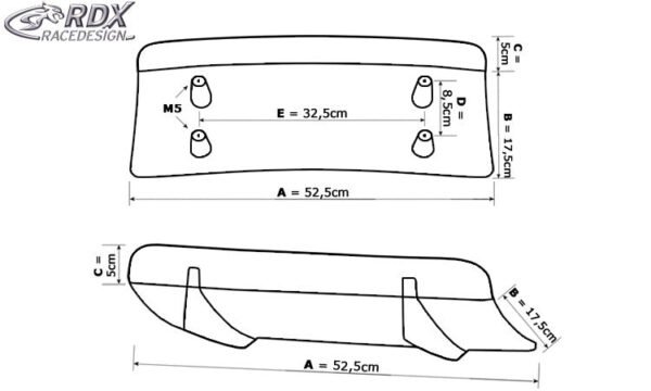 LK Performance Rear Diffusor U-Diff Universal ALFA 159 | ALFA 159,Automotive,car accessories,Car Parts,rear diffusor,U-Diff Universal