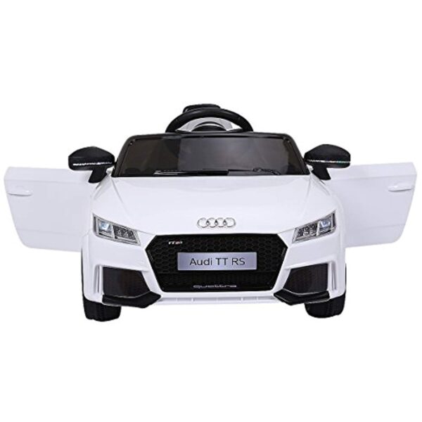 New 2018 Kids Ride On Car, Licensed 12V Audi TT RS, Remote Control Manual Two Modes Operation, MP3 Lights (White) - LK Auto Factors