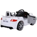 New 2018 Kids Ride On Car, Licensed 12V Audi TT RS, Remote Control Manual Two Modes Operation, MP3 Lights (White) - LK Auto Factors