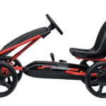 Kids Go Kart with Foot Pedal EVA Wheels Brake Lever Clutch Gear (MODEL HP003) BLACK - LK Auto Factors