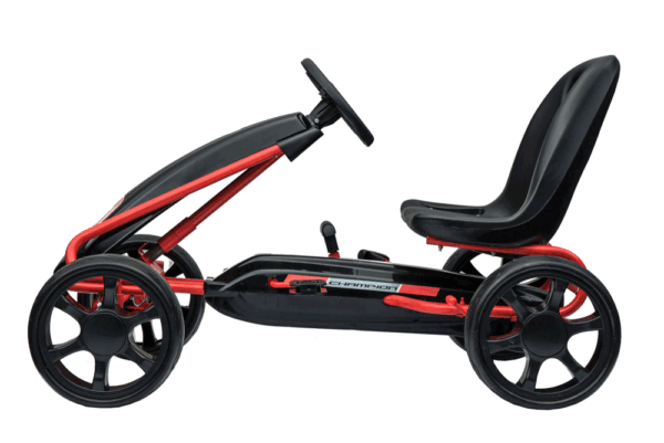 Kids Go Kart with Foot Pedal EVA Wheels Brake Lever Clutch Gear (MODEL HP003) BLACK - LK Auto Factors