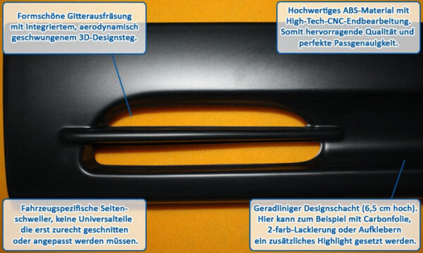 LK Performance Sideskirts BMW 3-Series E46 compact "GT-Race" | Automotive,BMW 3-Series E46 compact,car accessories,Car Parts,Sideskirts