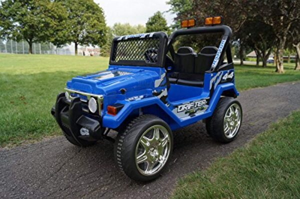 NEW 2019 KIDS 12V RAPTOR ELECTRIC RIDE ON CAR 4X4 JEEP 2-SEATER WITH REMOTE CONTROL IN  BLUE - LK Auto Factors