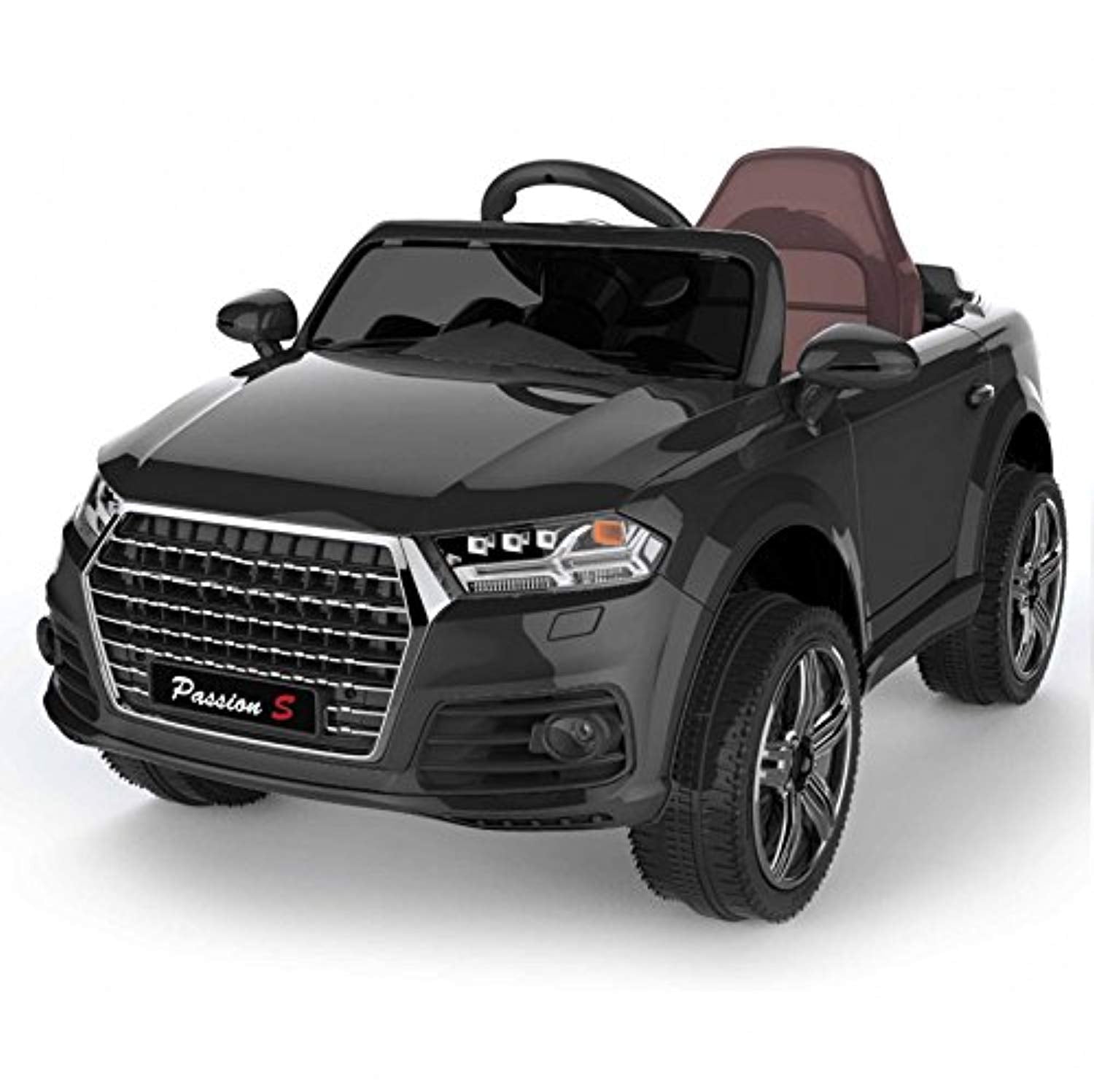AUDI Q7 Style Ride on Car 12v Black with Parental Remote Control (Personalised Number Plate Included) - LK Auto Factors