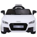 New 2018 Kids Ride On Car, Licensed 12V Audi TT RS, Remote Control Manual Two Modes Operation, MP3 Lights (White) - LK Auto Factors