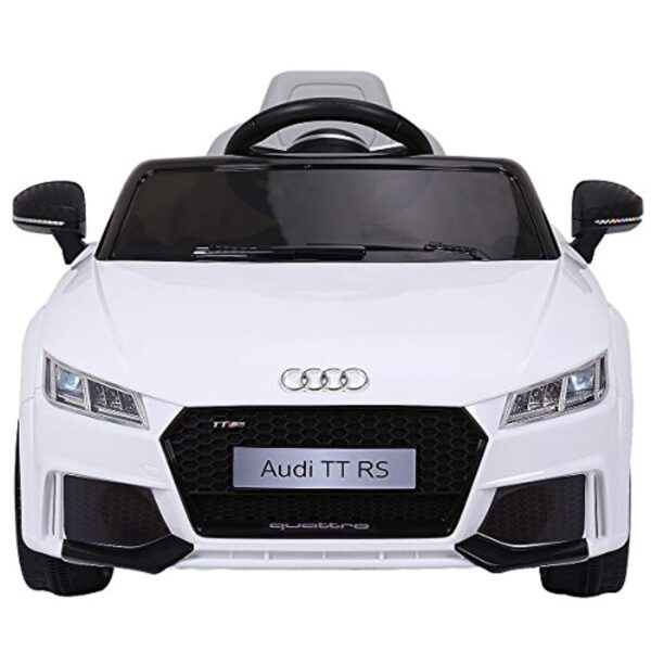 New 2018 Kids Ride On Car, Licensed 12V Audi TT RS, Remote Control Manual Two Modes Operation, MP3 Lights (White) - LK Auto Factors