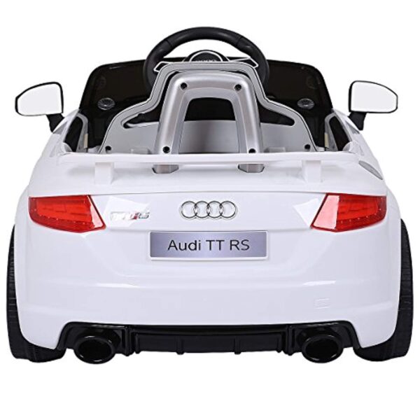 New 2018 Kids Ride On Car, Licensed 12V Audi TT RS, Remote Control Manual Two Modes Operation, MP3 Lights (White) - LK Auto Factors