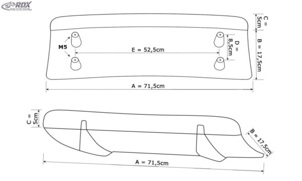 LK Performance RDX Rear Diffusor U-Diff XL (wide version) Universal Aygo | Automotive,Aygo,body kit,bodykit,car accessories,Car Parts,diffuser,front,front lip,rear,rear diffusor,side skirt,side skirts,sideskirt,splitter,spoiler