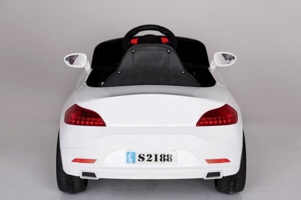 Kids 2x6V 15W TWO MOTORS Battery Powered BMW Style Electric Ride On Toy Car (Model: S2188) WHITE - LK Auto Factors