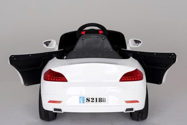 Kids 2x6V 15W TWO MOTORS Battery Powered BMW Style Electric Ride On Toy Car (Model: S2188) WHITE - LK Auto Factors