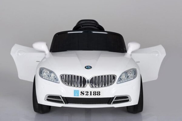 Kids 2x6V 15W TWO MOTORS Battery Powered BMW Style Electric Ride On Toy Car (Model: S2188) WHITE - LK Auto Factors