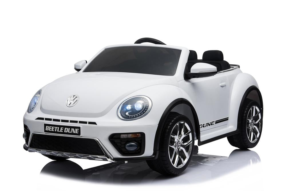 Volkswagen Licenced VW BEETLE 12V 4.5A Battery Powered Kids Electric Ride On Toy Car (MODEL S303 WHITE) - LK Auto Factors
