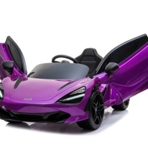 McLaren 720S Lisenced 12V Battery Powered Kids Electric Ride On Toy Car EVA Wheels Leather Seats (Model: M720S) Lantana Purple - LK Auto Factors