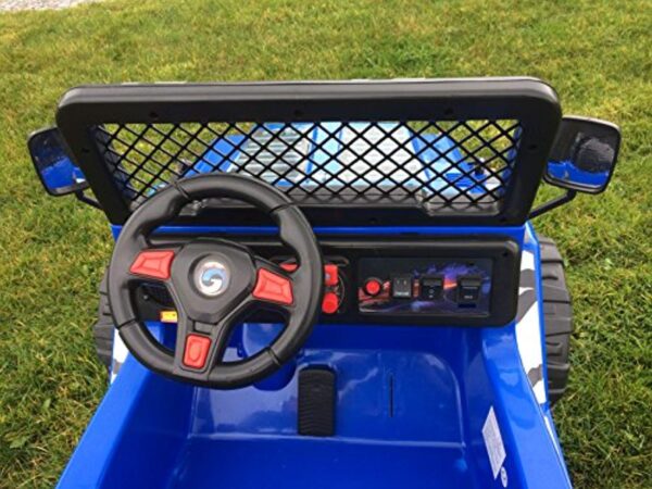 NEW 2019 KIDS 12V RAPTOR ELECTRIC RIDE ON CAR 4X4 JEEP 2-SEATER WITH REMOTE CONTROL IN  BLUE - LK Auto Factors