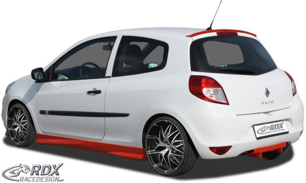 LK Performance RDX Sideskirts RENAULT Clio 3 Phase 1 / 2 (not RS) "Turbo" - LK Auto Factors