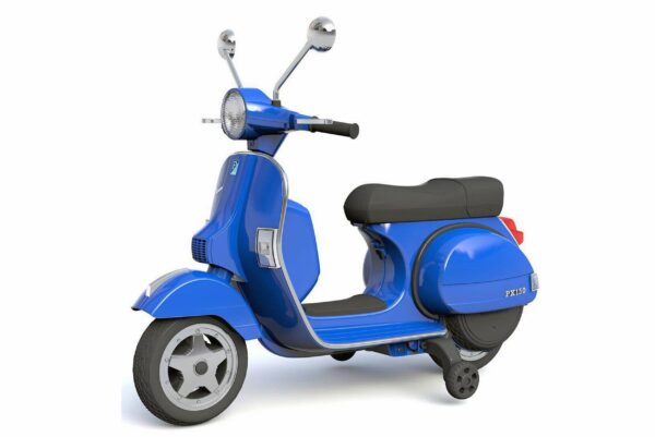 License Piaggio Vespa scooter children motorcycle with training wheels electric car 2x 20W 12V 7Ah | Motorcycles,partially,Vespa scooter