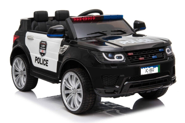 Battery Powered - 12V Black Police Ride On Car | Electric Ride on Car,Kids Ride On Car,Ride on Car,SALOON & HOT HATCHES