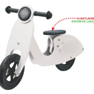 Push-Bike Wood Scooter white | 12v kids ride on,Foot to Floor,Kids ride on,Motorbike BMW,Push-Bike