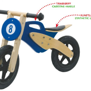 Push-Bike Wood Bike blue | Foot to Floor,Kids ride on,Motorbike BMW,Push-Bike