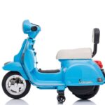 Vespa PX150 Licensed 6V Ride On Scooter Bike with Training Wheels For 1.5-3 Years Old (Model: A008) (Blue)