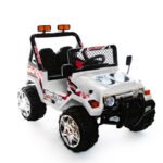 White 2 Seater 4x4 Truck - 12V Kids' Electric Ride On Car