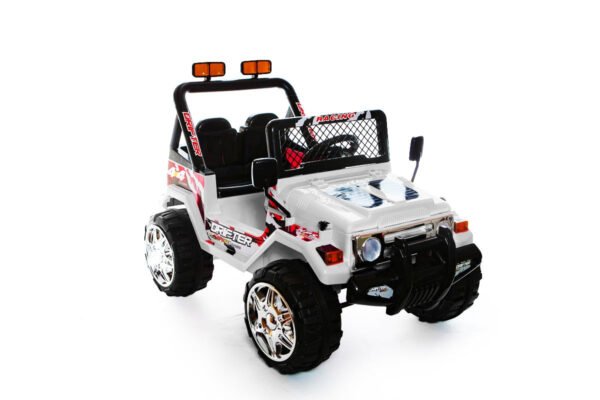 White 2 Seater 4x4 Truck - 12V Kids' Electric Ride On Car