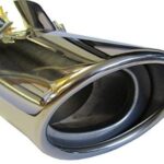 178mm Stainless Steel Down Sweep Tail Pipe Tip Screw On | Cool Stuff For Cars,Exhaust Tips