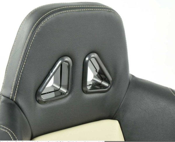 Sportseat Set Dallas artificial leather beige/black seam beige beige/black | Sports seats,Sportseat Set