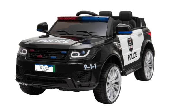 Battery Powered - 12V Black Police Ride On Car | Electric Ride on Car,Kids Ride On Car,Ride on Car,SALOON & HOT HATCHES