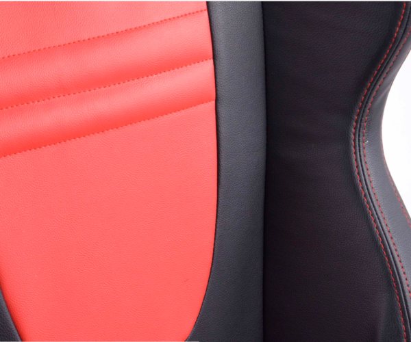 Sportseat Set Racecar artificial leather black/red | Sports seats,Sportseat Set