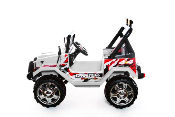 White 2 Seater 4x4 Truck - 12V Kids' Electric Ride On Car