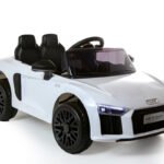 12V Licensed White Audi R8 Spyder Battery Ride On Car