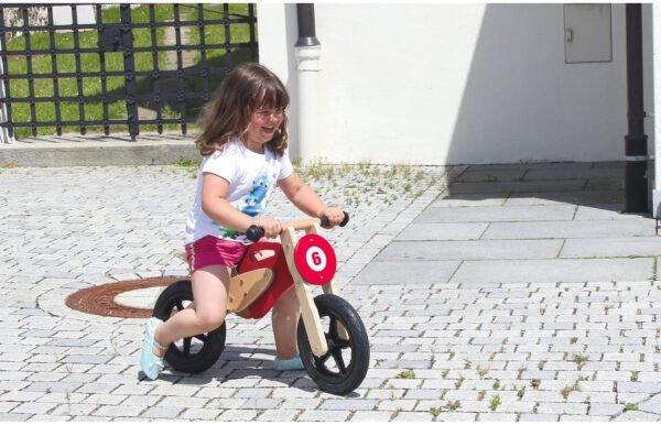 Push-Bike Wood Moto red | 12v kids ride on,Foot to Floor,Kids ride on,Motorbike BMW,Push-Bike