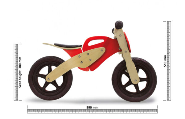 Push-Bike Wood Moto red | 12v kids ride on,Foot to Floor,Kids ride on,Motorbike BMW,Push-Bike