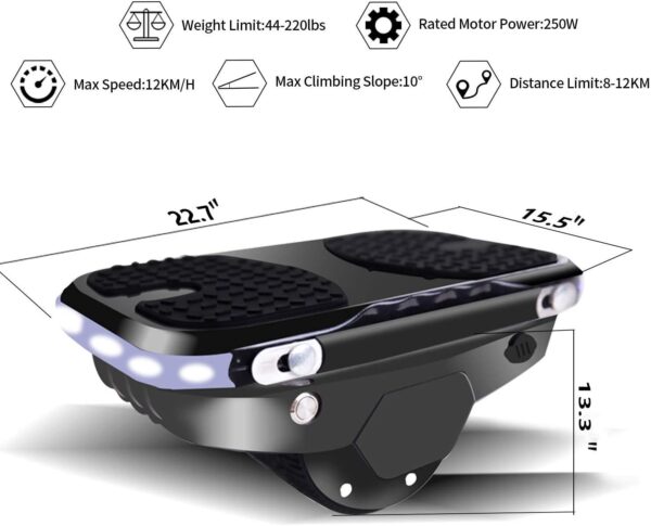 New 2020 Electric Hovershoes, Self-Balancing with 250W Dual Motor |