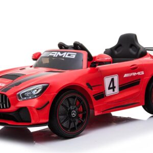 Mercedes Benz GT4 AMG SPORTS EDITION Two Motors Licenced Battery Powered Kids Electric Ride On Toy Car (Model: SX1918) RED - LK Auto Factors