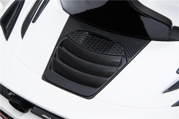 McLaren 720S Lisenced 12V Battery Powered Kids Electric Ride On Toy Car EVA Wheels Leather Seats (Model: M720S) Solica White - LK Auto Factors