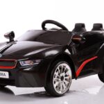Kids 2x6V 15W TWO MOTORS Battery Powered UNBRANDED BMW i8 Style Electric Ride On Toy Car (Model: KL1888) BLACK - LK Auto Factors