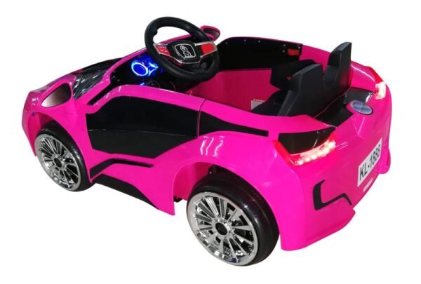 Kids 2x6V 15W TWO MOTORS Battery Powered UNBRANDED BMW i8 Style Electric Ride On Toy Car (Model: KL1888) PINK - LK Auto Factors
