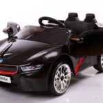 Kids 2x6V 15W TWO MOTORS Battery Powered UNBRANDED BMW i8 Style Electric Ride On Toy Car (Model: KL1888) BLACK - LK Auto Factors