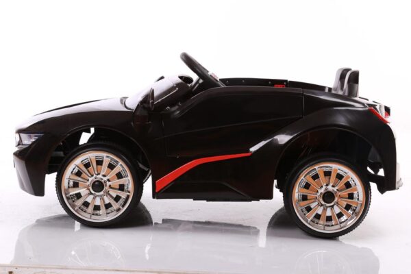 Kids 2x6V 15W TWO MOTORS Battery Powered UNBRANDED BMW i8 Style Electric Ride On Toy Car (Model: KL1888) BLACK - LK Auto Factors