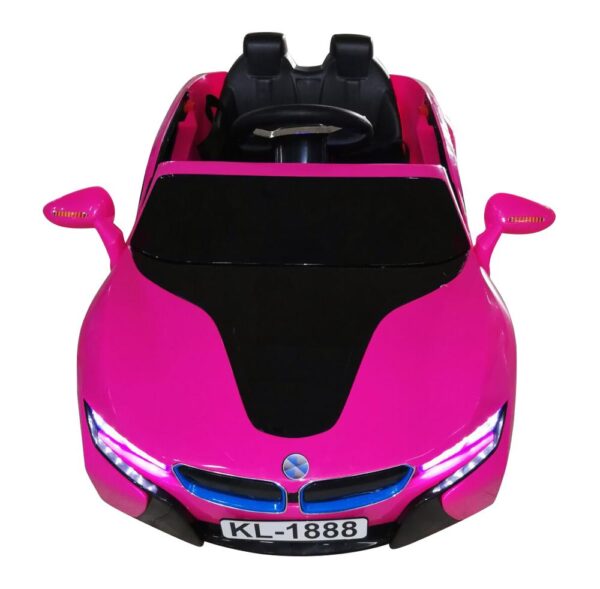 Kids 2x6V 15W TWO MOTORS Battery Powered UNBRANDED BMW i8 Style Electric Ride On Toy Car (Model: KL1888) PINK - LK Auto Factors
