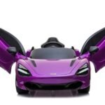 McLaren 720S Lisenced 12V Battery Powered Kids Electric Ride On Toy Car EVA Wheels Leather Seats (Model: M720S) Lantana Purple - LK Auto Factors