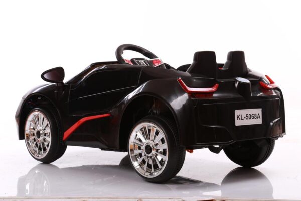 Kids 2x6V 15W TWO MOTORS Battery Powered UNBRANDED BMW i8 Style Electric Ride On Toy Car (Model: KL1888) BLACK - LK Auto Factors