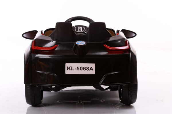 Kids 2x6V 15W TWO MOTORS Battery Powered UNBRANDED BMW i8 Style Electric Ride On Toy Car (Model: KL1888) BLACK - LK Auto Factors