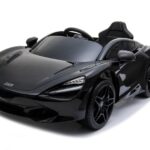 McLaren 720S Lisenced 12V Battery Powered Kids Electric Ride On Toy Car EVA Wheels Leather Seats (Model: M720S) Onyx BLACK - LK Auto Factors